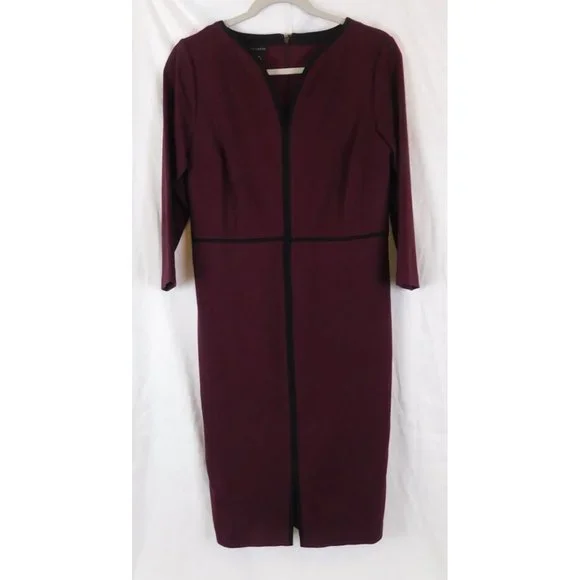 talbots burgundy dress SHAI PU MIDI DRESS IN BURGUNDY – AKIRA main image 0